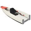 vidaXL Kayak gonflable rouge 375x72x31 cm polyester