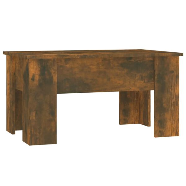 vidaXL Table basse Ch&ecirc;ne fum&eacute; 79x49x41 cm Bois d'ing&eacute;nierie