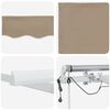 vidaXL Auvent R&eacute;tractable Beige 300 x 250 cm Polyester et m&eacute;tal