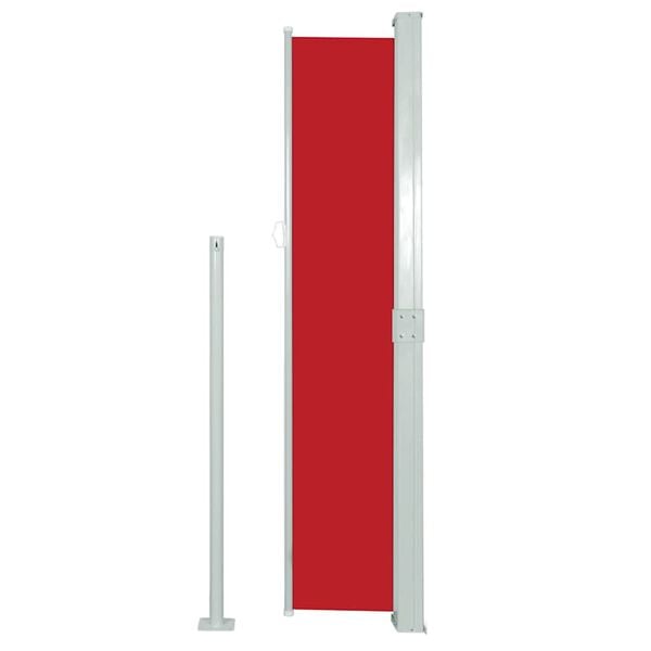 vidaXL Auvent lat&eacute;ral r&eacute;tractable 140 x 300 cm Rouge