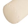 vidaXL Coussins d'accent 2 pcs Beige &Oslash; 25 x 70 cm Tissu en microfibre
