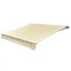 vidaXL Auvent pliable motoris&eacute; 600 cm Jaune/blanc