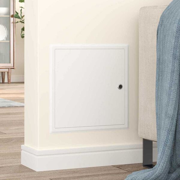 vidaXL Panneau d'Acc&egrave;s Blanc 33 x 33 x 3 cm Acier