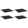 vidaXL Coussins de chaise de jardin lot de 4 motif &agrave; carreaux noir