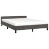 vidaXL Cadre de lit sans matelas gris fonc&eacute; 140x200 cm velours