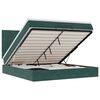 VidaXL Cadre de lit ottoman avec matelas vert fonc&eacute; 180x200cm velours