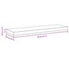 vidaXL &Eacute;tag&egrave;res murales flottantes 2 pcs blanc 80x23,5x3,8 cm MDF