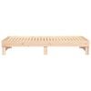 vidaXL Lit coulissant sans matelas 2x(90x200) cm Bois de pin massif