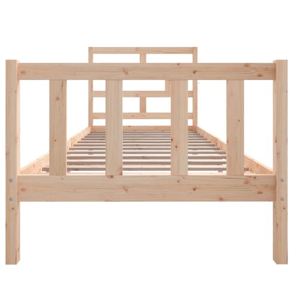 vidaXL Cadre de lit sans matelas bois massif 90x200 cm
