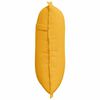 vidaXL Coussin de Dos Jaune clair 50 x 45 cm Tissu en velours c&ocirc;tel&eacute;