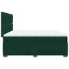 vidaXL Sommier &agrave; lattes de lit et matelas Vert fonc&eacute; 200x200cm Velours