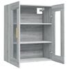vidaXL Armoire murale suspendue Sonoma gris 69,5x34x90 cm