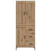 vidaXL Haut Armoire 2 pcs Ch&ecirc;ne artisanal Bois d'ing&eacute;nierie