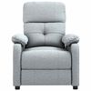 vidaXL Fauteuil inclinable Gris clair Tissu