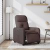vidaXL Fauteuil inclinable &eacute;lectrique Marron fonc&eacute; Tissu
