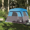 vidaXL Tente de camping de cabine 4 personnes bleu imperm&eacute;able