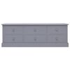 vidaXL Banc d'entrée Gris foncé 115x30x40 cm Bois