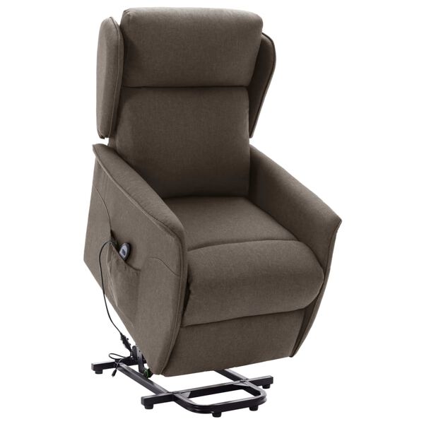vidaXL Fauteuil Marron Tissu