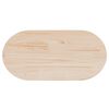 vidaXL Plateau de table 60x30x2,5 cm Bois massif Pin Ovale