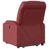 vidaXL Fauteuil inclinable de massage Rouge bordeaux Similicuir