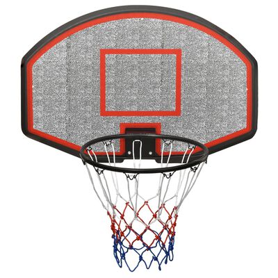 vidaXL Panneau de basket-ball Noir 90x60x2 cm Polyéthylène