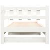 vidaXL Lit coulissant sans matelas blanc 2x(90x190) cm