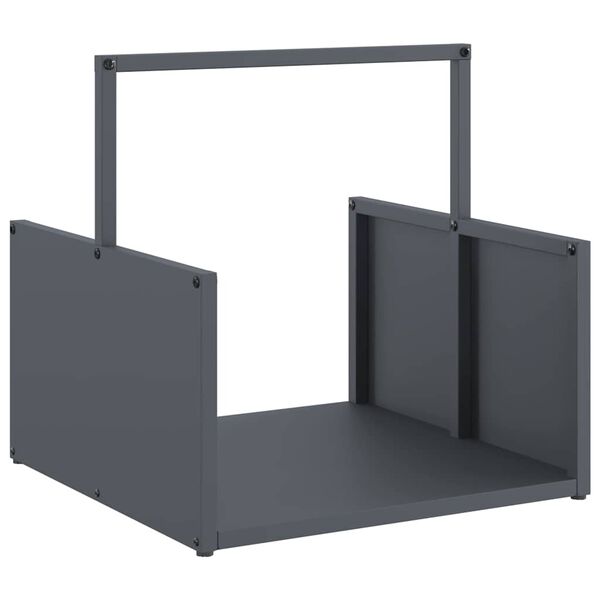 vidaXL Portant de bois chauffage anthracite 40x40x40 cm