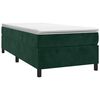 vidaXL Cadre de lit vert fonc&eacute; 90x190 cm velours