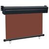 vidaXL Auvent lat&eacute;ral de balcon 125x250 cm Marron