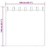 vidaXL Rideaux occultants 2 pcs Vert fonc&eacute; 140 x 140 cm Velours