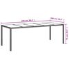 vidaXL Ensemble &agrave; manger de jardin et coussins 11pcs blanc rotin verre