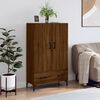 vidaXL Buffet haut ch&ecirc;ne marron 69,5x31x115 cm bois d'ing&eacute;nierie