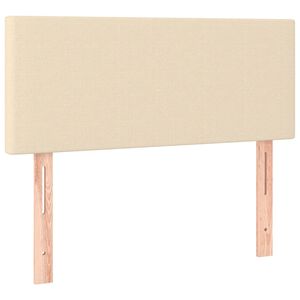 vidaXL T&ecirc;te de lit Cr&egrave;me 90x5x78/88 cm Tissu