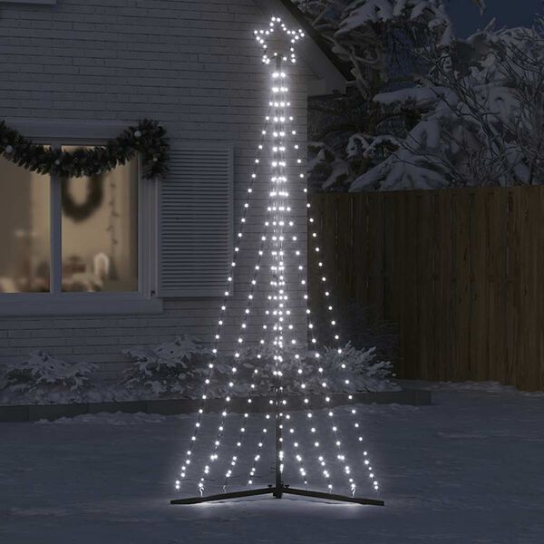 vidaXL Sapin de No&euml;l &agrave; LED 447 LED blanc froid 250 cm