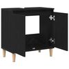 vidaXL Meuble de Lavabo de Salle de Bain Ch&ecirc;ne noir 58 x 33 x 60 cm