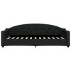 vidaXL Lit de jour avec matelas noir 80x200 cm tissu