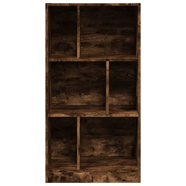 vidaXL Bibliothèque chêne fumé 57x28,5x107,5 cm bois d'ingénierie