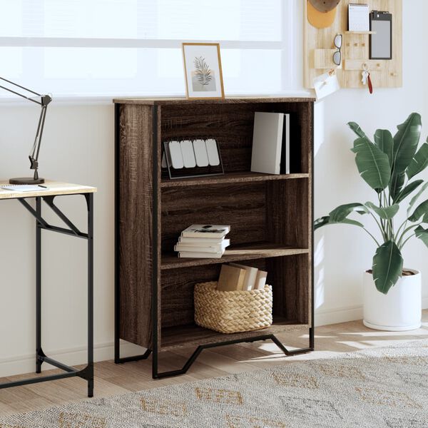 vidaXL Biblioth&egrave;que ch&ecirc;ne marron 80x31x106 cm bois d'ing&eacute;nierie