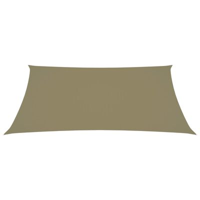 vidaXL Voile de parasol tissu oxford rectangulaire 3,5x5 m beige
