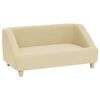 vidaXL Canap&eacute; pour chien Cr&egrave;me 85x50x39 cm Lin