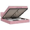 vidaXL Lit ottoman avec matelas Rose 180 x 200 cm Velours