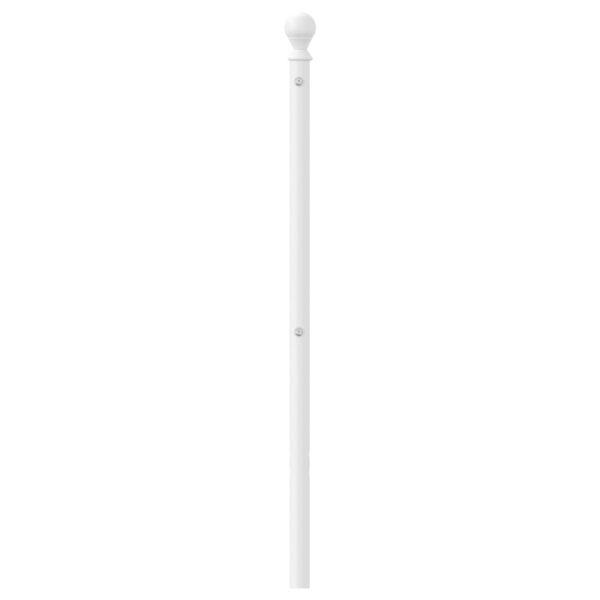 vidaXL T&ecirc;te de lit de remplacement m&eacute;tal blanc 200 cm