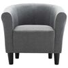 vidaXL Fauteuil Gris fonc&eacute; Tissu