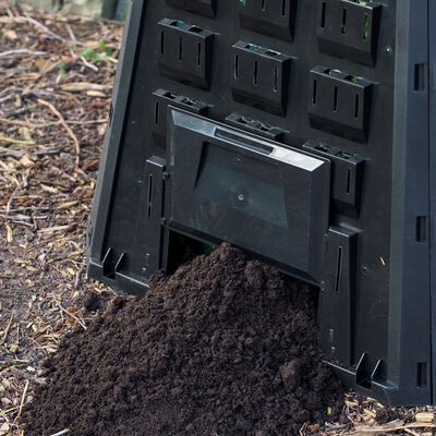 Nature Bac à compost 300 L Noir - Composteurs et poubelles de jardin -  Achat & prix