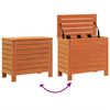 vidaXL Repose-pied de jardin cire marron 62x31,5x52 cm bois pin massif