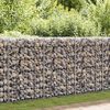 vidaXL Mur à gabion avec couvercles Acier galvanisé 600x30x150 cm