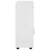vidaXL Ensemble d'armoire de salle de bain TULUM Blanc brillant
