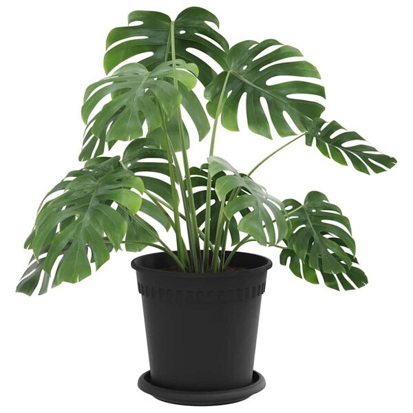 vidaXL Pots de plantes 24 pcs Noir &Oslash; 17 x 14 cm Plastique