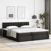 VidaXL Cadre de lit ottoman avec matelas noir 200x200 cm similicuir