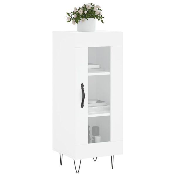 vidaXL Buffet blanc 34,5x34x90 cm bois d'ing&eacute;nierie